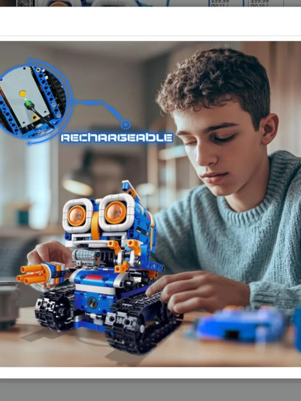 Demkia 5in1 STEM Robot Building Kit, 560 PCS APP/Remote Control Mech RC Robotics